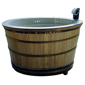 Traditional Japanese Soaking Tub Png 2 PNG Image