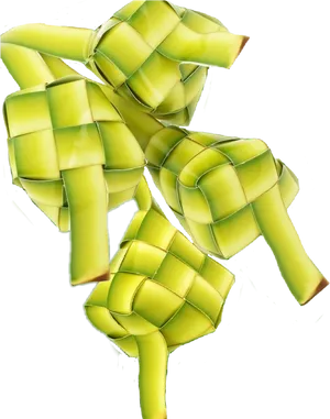 Traditional Ketupat Rice Cakes PNG Image