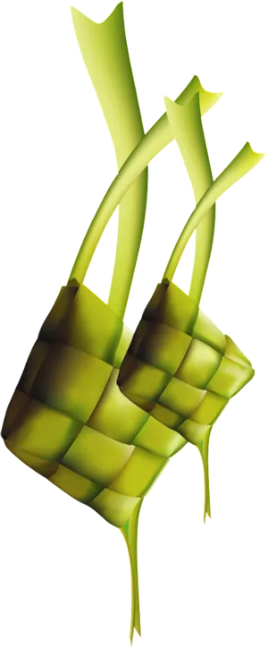 Traditional Ketupat Rice Cakes PNG Image