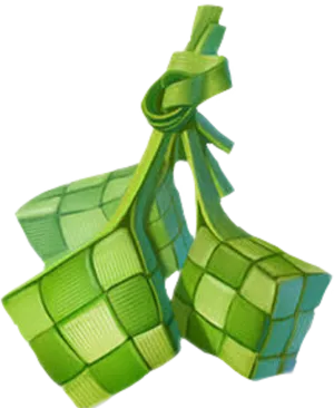 Traditional Ketupat Rice Cakes PNG Image