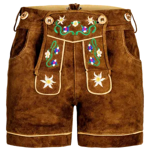 Traditional Leather Lederhosen PNG Image