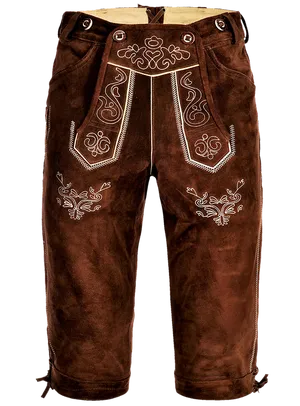 Traditional Leather Lederhosen PNG Image