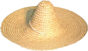 Traditional Mexican Sombrero Hat PNG Image