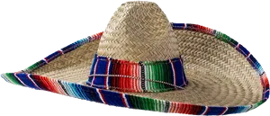 Traditional Mexican Sombrero Hat PNG Image