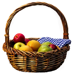 Traditional Picnic Basket Png 06122024 PNG Image