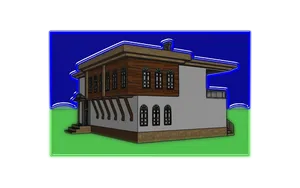 Traditional Style Rendered Home PNG Image
