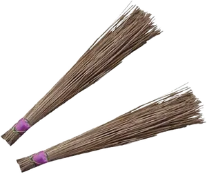 Traditional Sweeping Brooms PNG Image