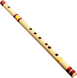 Traditional Wooden Flute PNG Image