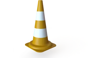 Traffic Cone3 D Rendering PNG Image