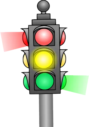 Traffic Light Illustration PNG Image