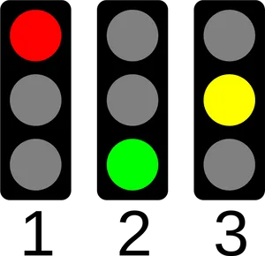 Traffic Light Sequences Illustration PNG Image