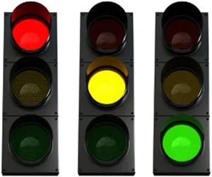 Traffic Light Stages PNG Image