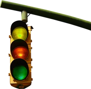 Traffic Lighton Clear Sky PNG Image