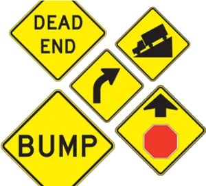 Traffic Signs Collection PNG Image