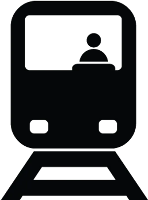 Train Conductor Silhouette PNG Image