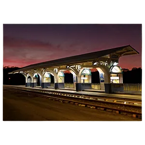 Train Station At Dusk Png Hkh PNG Image