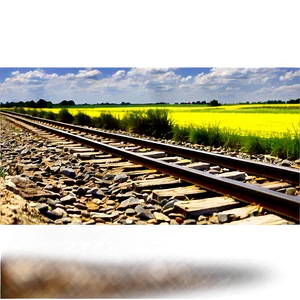 Train Track Through Fields Png Joh66 PNG Image