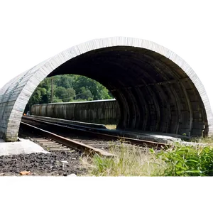 Train Track Through Tunnel Png Qch PNG Image