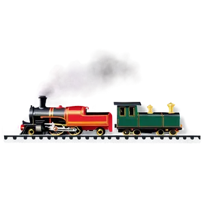 Train Track With Steam Train Png Wjd51 PNG Image