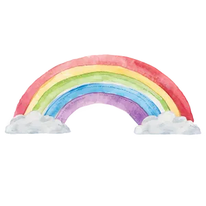 Tranquil Watercolor Rainbow Png Twh PNG Image