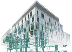 Transparent Architecture Rendering PNG Image