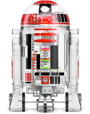 Transparent Astromech Droid PNG Image