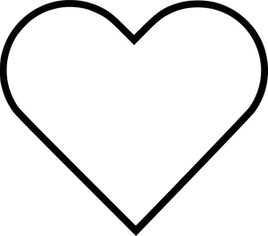 Transparent Background Outline Heart.png PNG Image