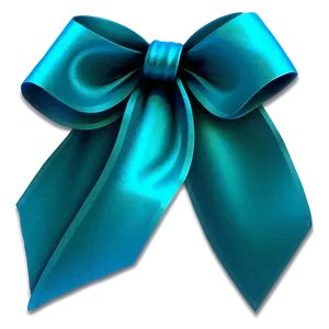 Transparent Background Teal Ribbon Png Ssr47 PNG Image