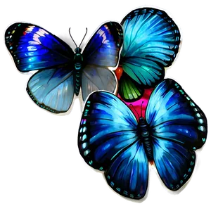 Transparent Blue Butterflies Png Raq PNG Image