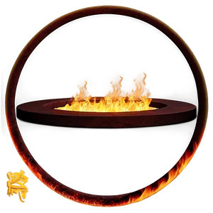 Transparent Fire Circle Png Ive6 PNG Image