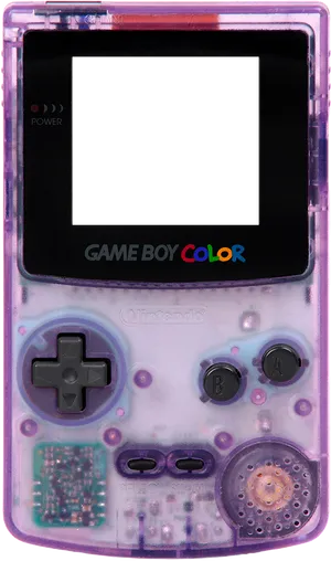 Transparent_ Game Boy_ Color_ Console.png PNG Image