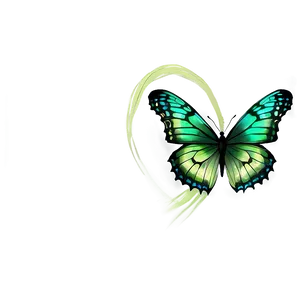 Transparent Green Butterfly Drawing Png 06202024 PNG Image