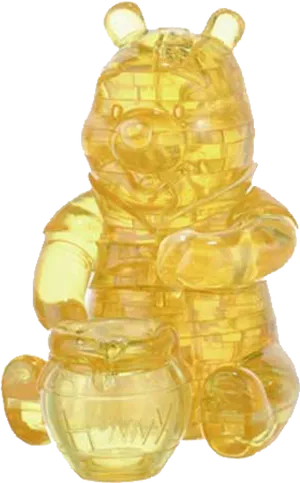 Transparent Honey Texture Winnie The Pooh PNG Image