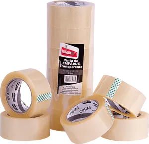 Transparent Packing Tape Stack PNG Image