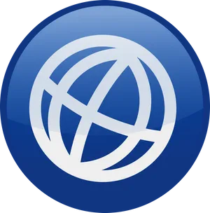 Travel_ Globe_ Icon_ Blue_ Background.png PNG Image