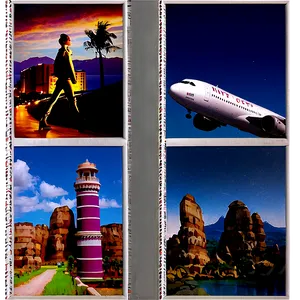 Travelogue Photo Strip Png Ytx20 PNG Image