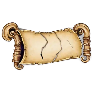 Treasure Map Scroll Png Agq22 PNG Image