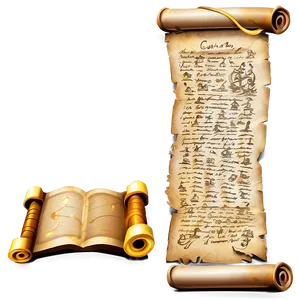 Treasure Map Scroll Png Rop PNG Image