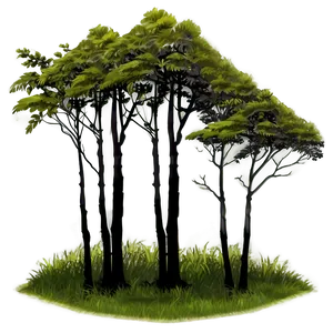 Tree Line Silhouette Png 5 PNG Image