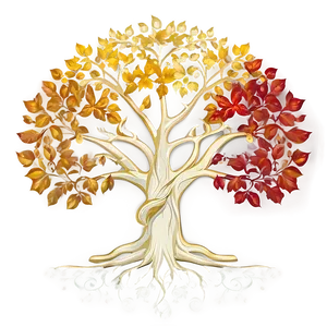 Tree Of Life In Autumn Colors Png Jnl PNG Image