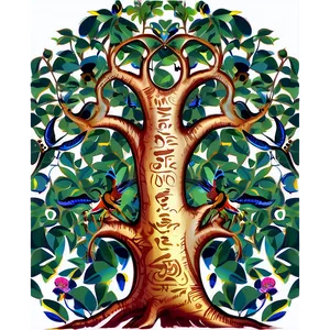 Tree Of Life With Birds Png Gjt PNG Image