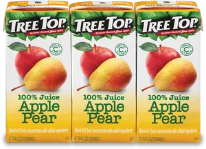 Tree Top Apple Pear Juice Packs PNG Image