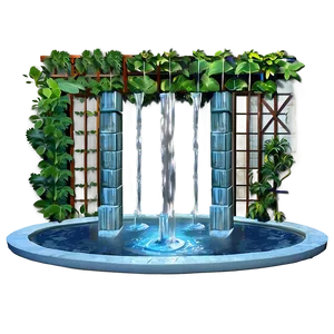 Trellis With Water Features Png Yib PNG Image