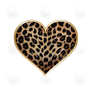 Trendy Leopard Print Heart Png Jpp PNG Image