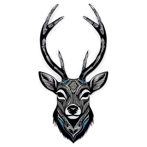 Tribal Buck Tattoo Png Dhc19 PNG Image