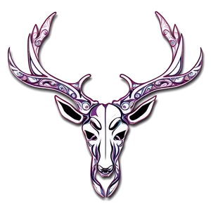 Tribal Deer Head Tattoo Png 9 PNG Image