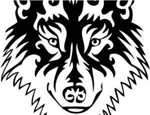 Tribal Lion Tattoo Design PNG Image