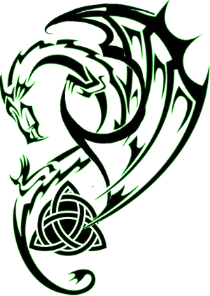 Tribal Neck Tattoo Design PNG Image