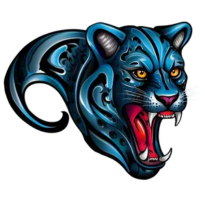 Tribal Panthers Tattoo Design Png Iau10 PNG Image