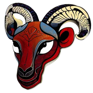 Tribal Ram Head Tattoo Png Gbi PNG Image